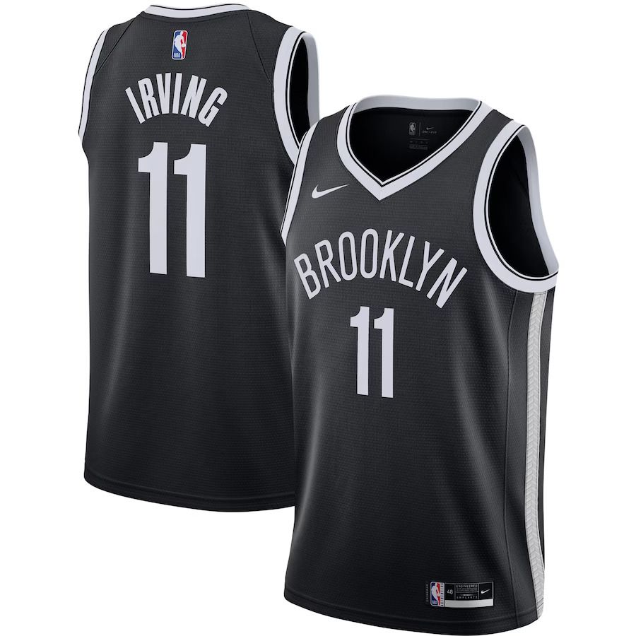 Men Brooklyn Nets 11 Kyrie Irving Nike Black Swingman NBA Jersey